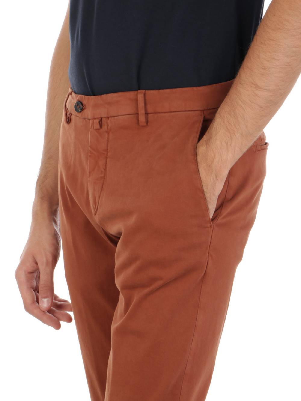 BRIGLIA 1949 Pantaloni Uomo Chino In Cotone Stretch