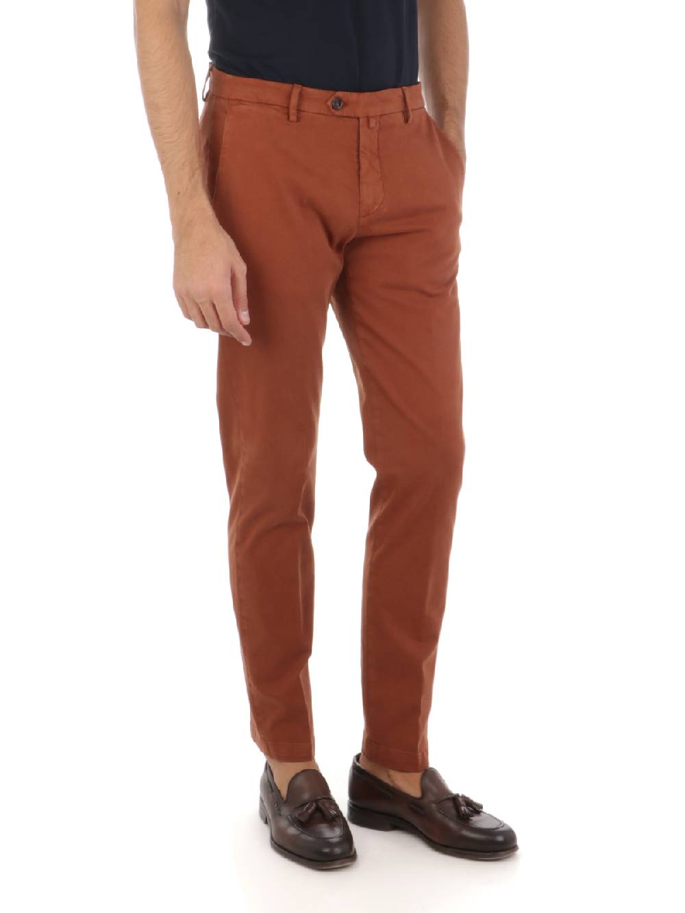BRIGLIA 1949 Pantaloni Uomo Chino in Cotone Stretch