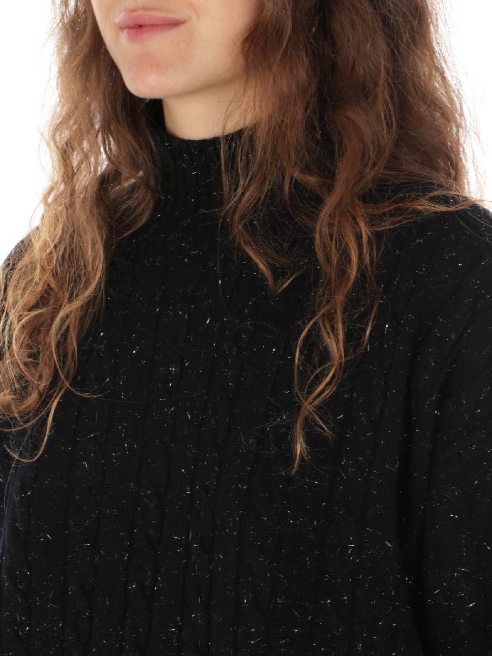 PESERICO Dolcevita Donna A Treccia Lurex