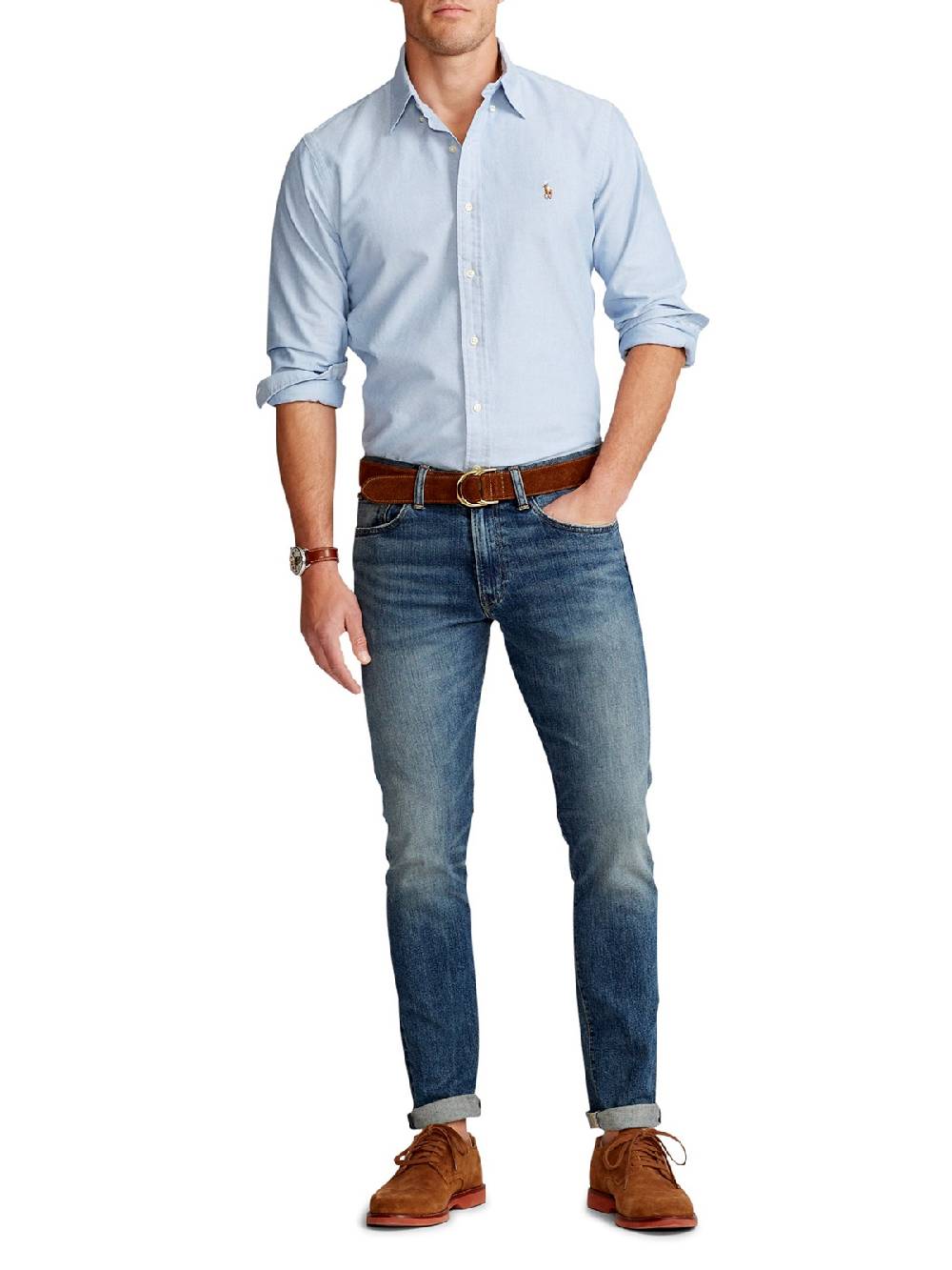 POLO RALPH LAUREN Camicia Oxford Uomo Custom Fit