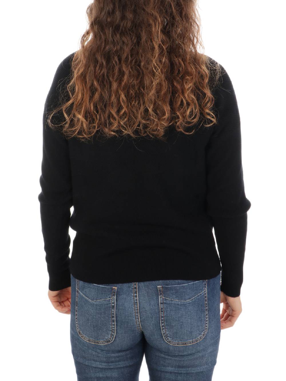 QUILISIA Maglia Donna A Coste In Lana E Cashmere