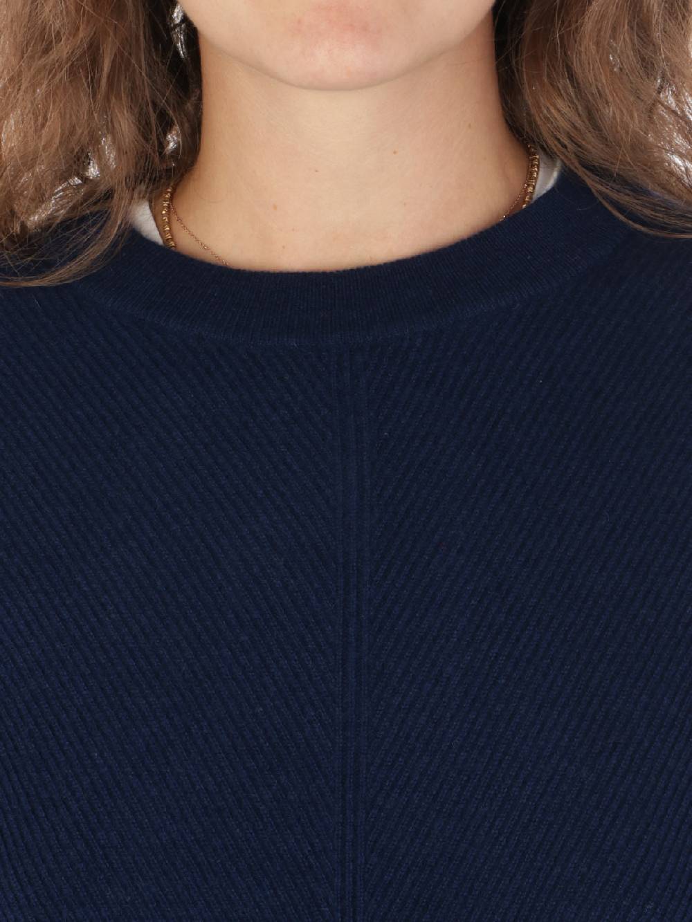 QUILISIA Maglia Donna A Coste In Lana E Cashmere