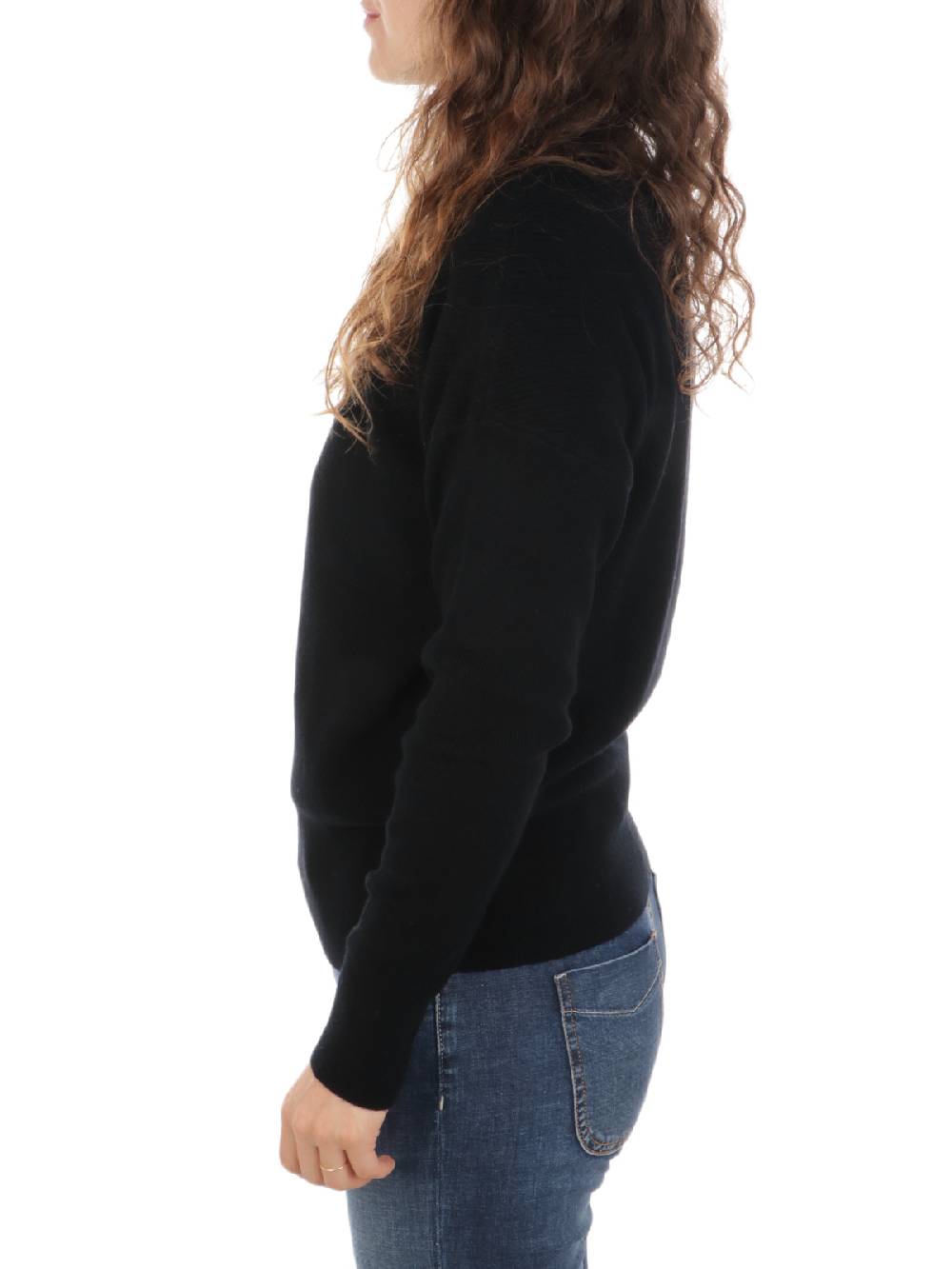 QUILISIA Maglia Donna a Coste in Lana e Cashmere