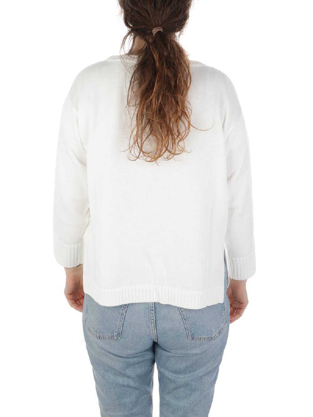ROSSOPURO Maglia Donna Over In Cotone