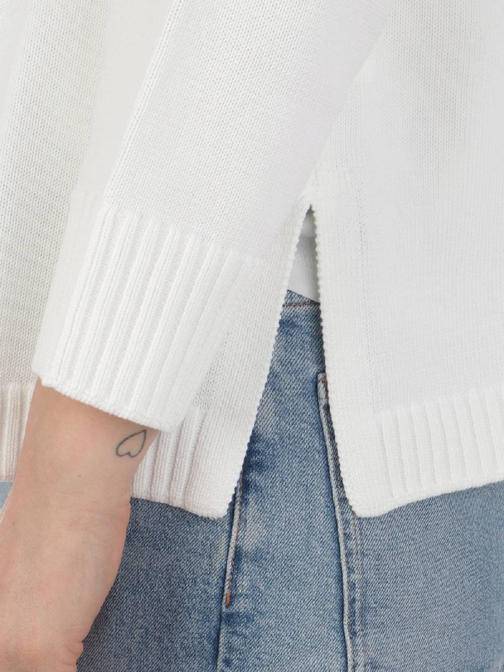 ROSSOPURO Maglia Donna Over In Cotone