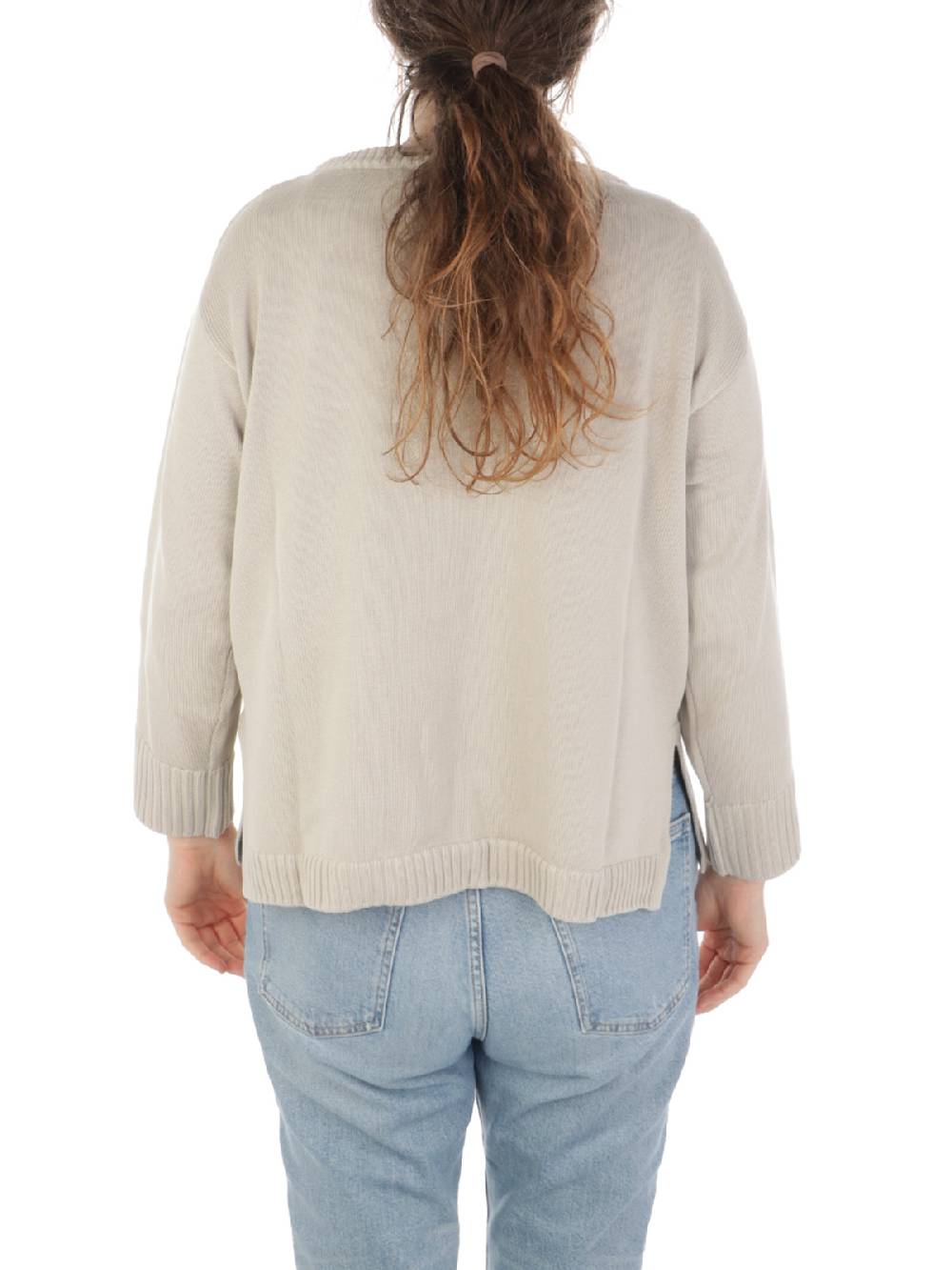 ROSSOPURO Maglia Donna Over In Cotone