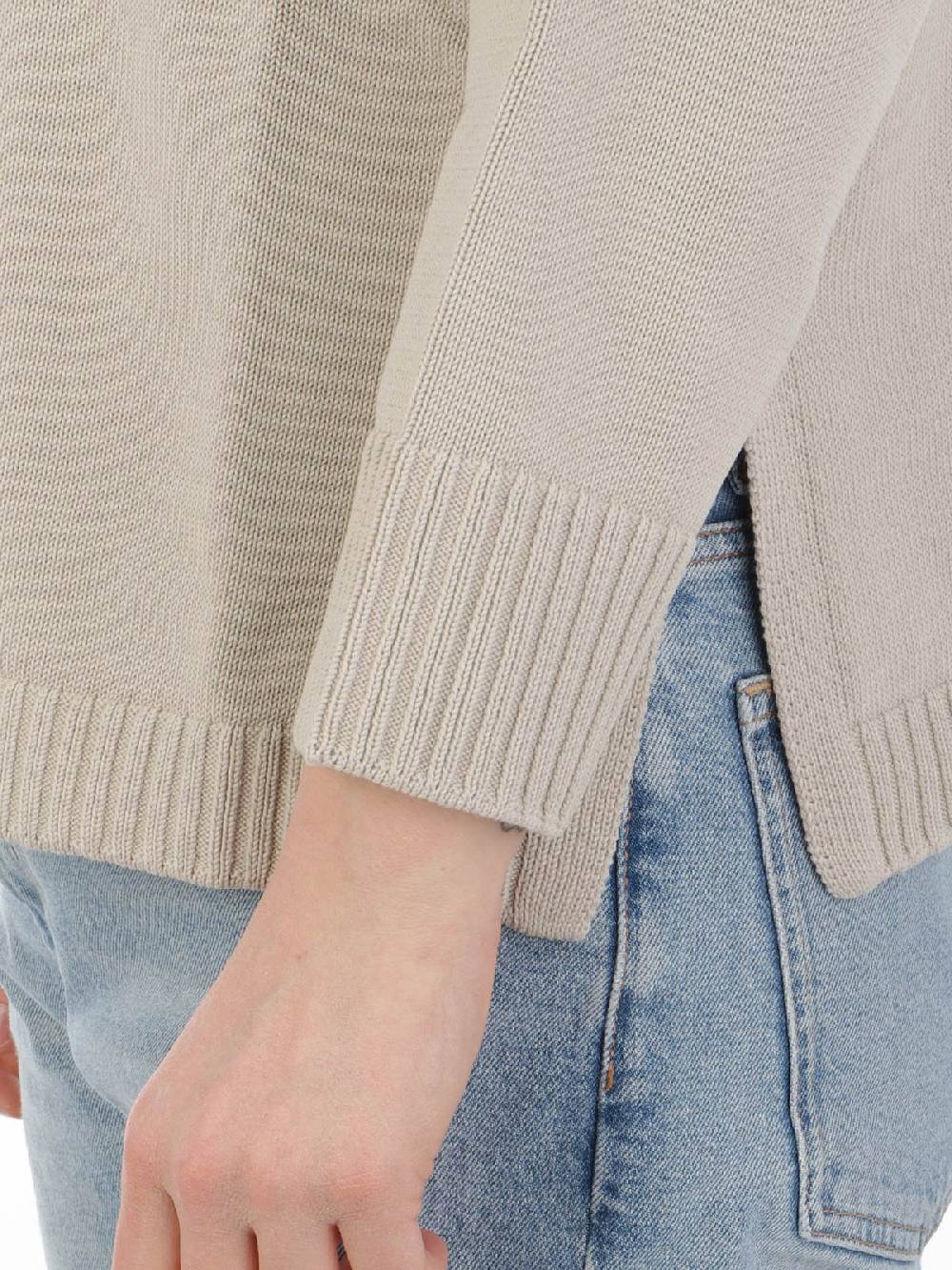 ROSSOPURO Maglia Donna Over In Cotone