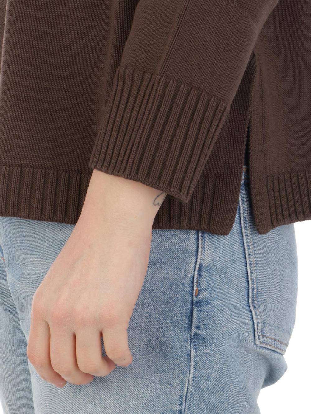 ROSSOPURO Maglia Donna Over In Cotone