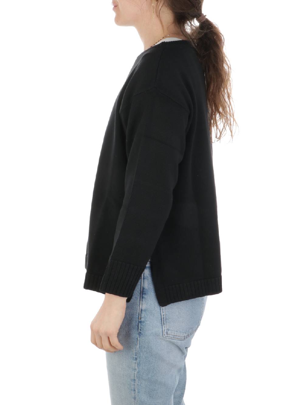 ROSSOPURO Maglia Donna Over In Cotone