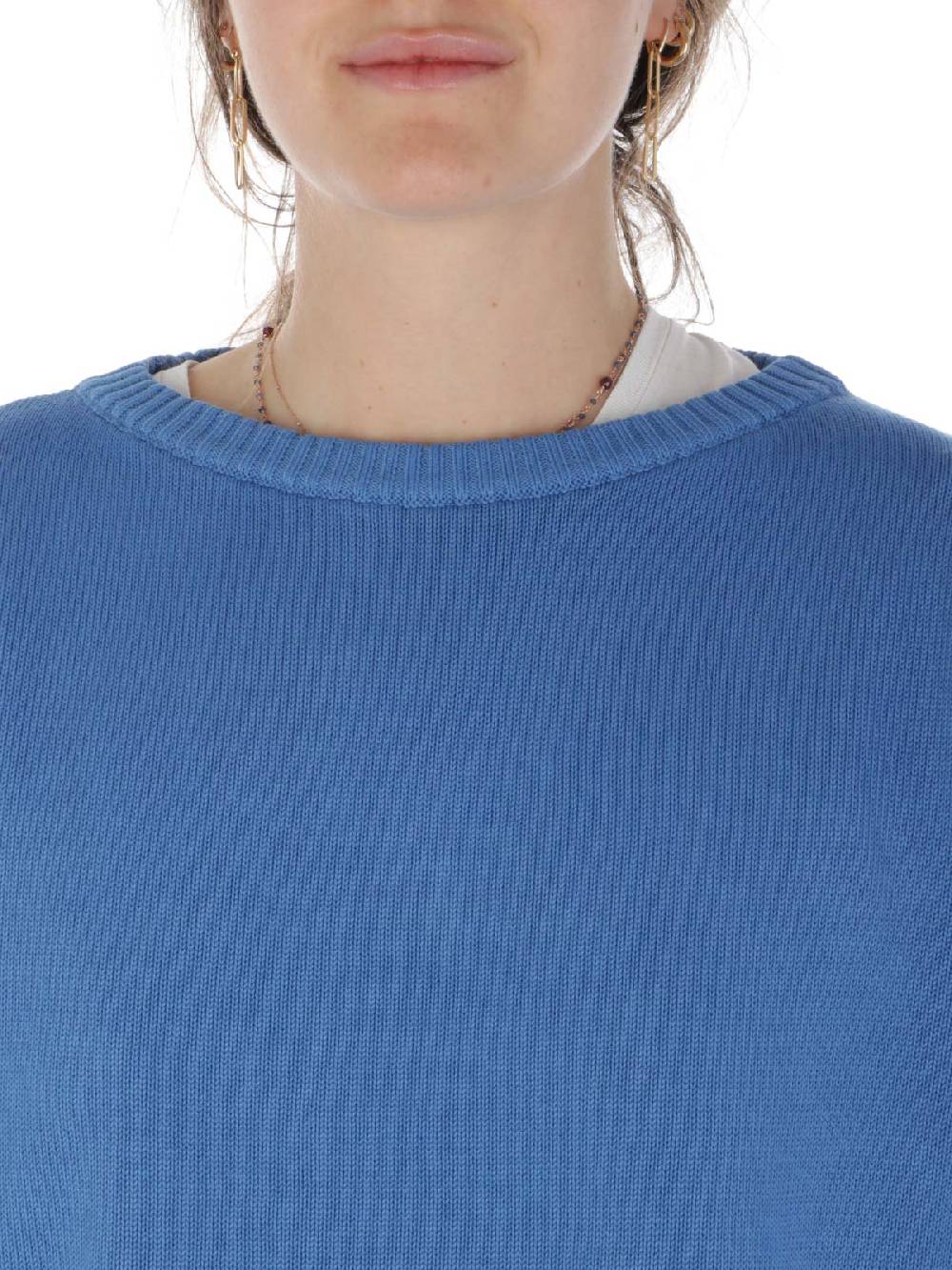 ROSSOPURO Maglia Donna Over In Cotone