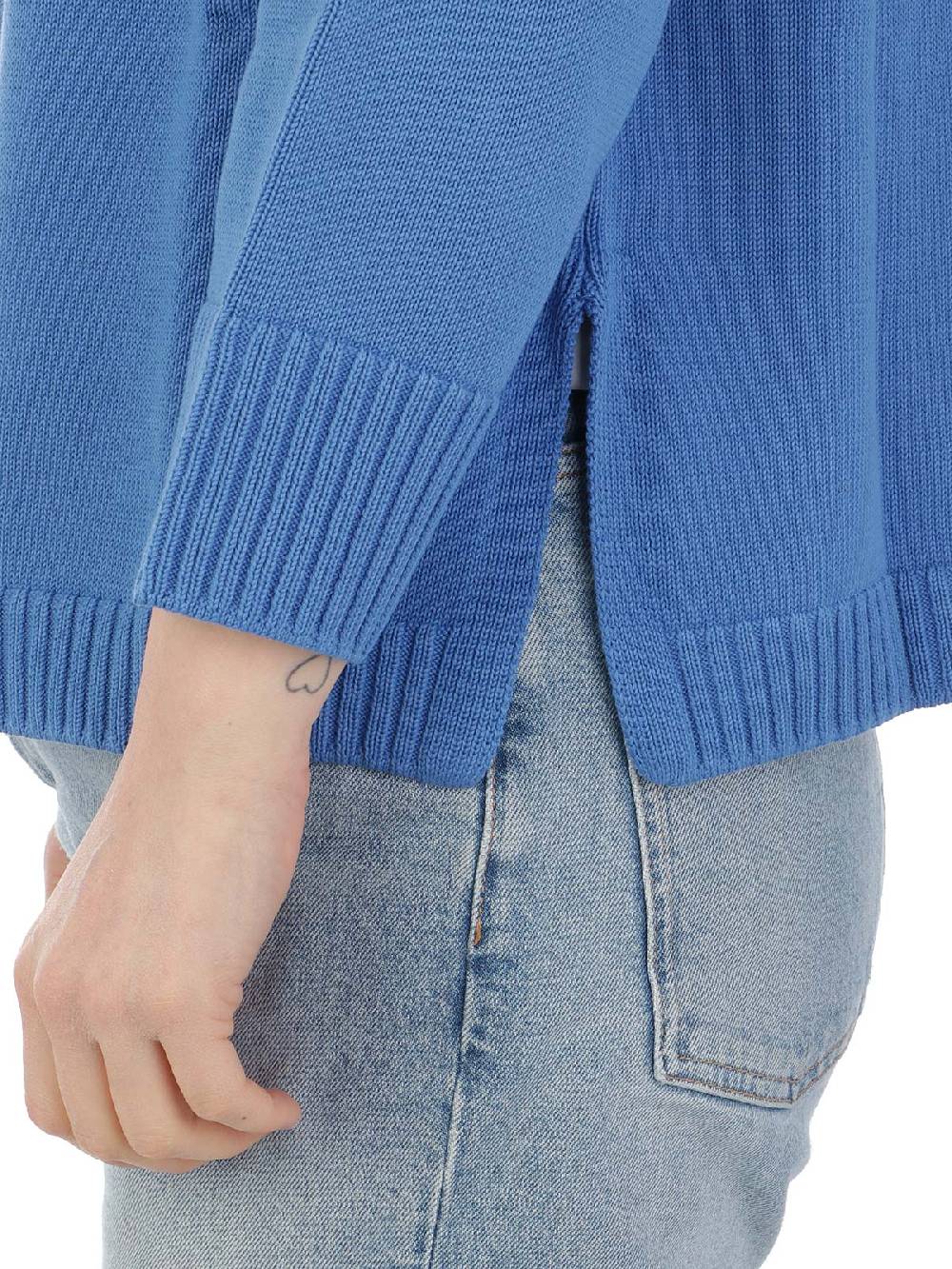 ROSSOPURO Maglia Donna Over In Cotone