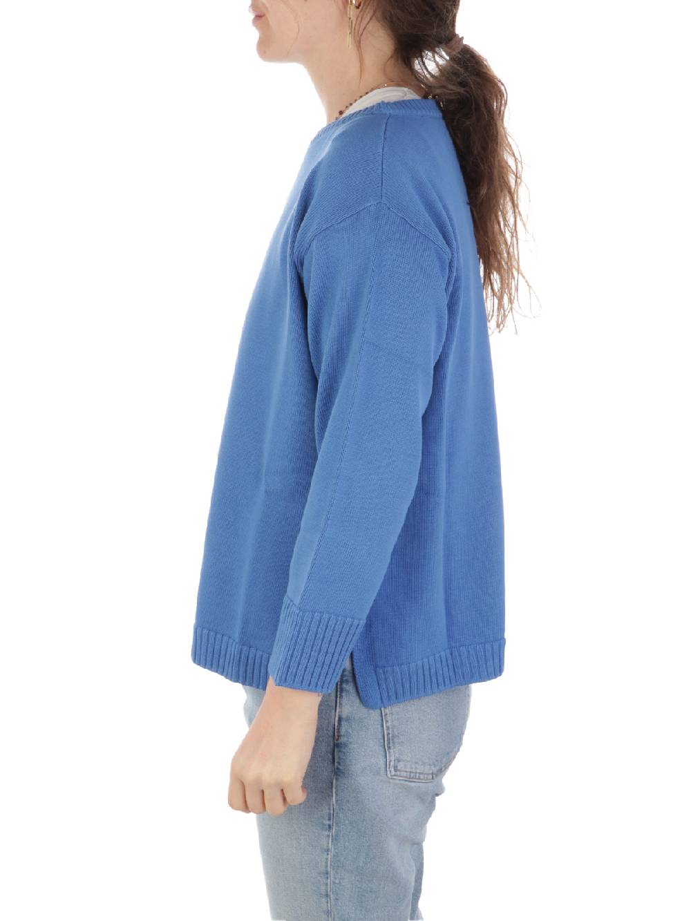 ROSSOPURO Maglia Donna Over In Cotone