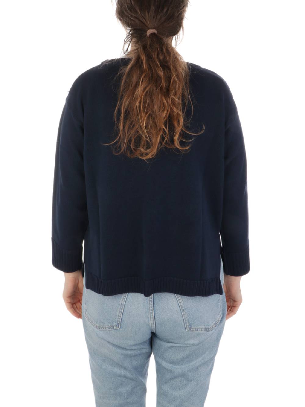 ROSSOPURO Maglia Donna Over In Cotone