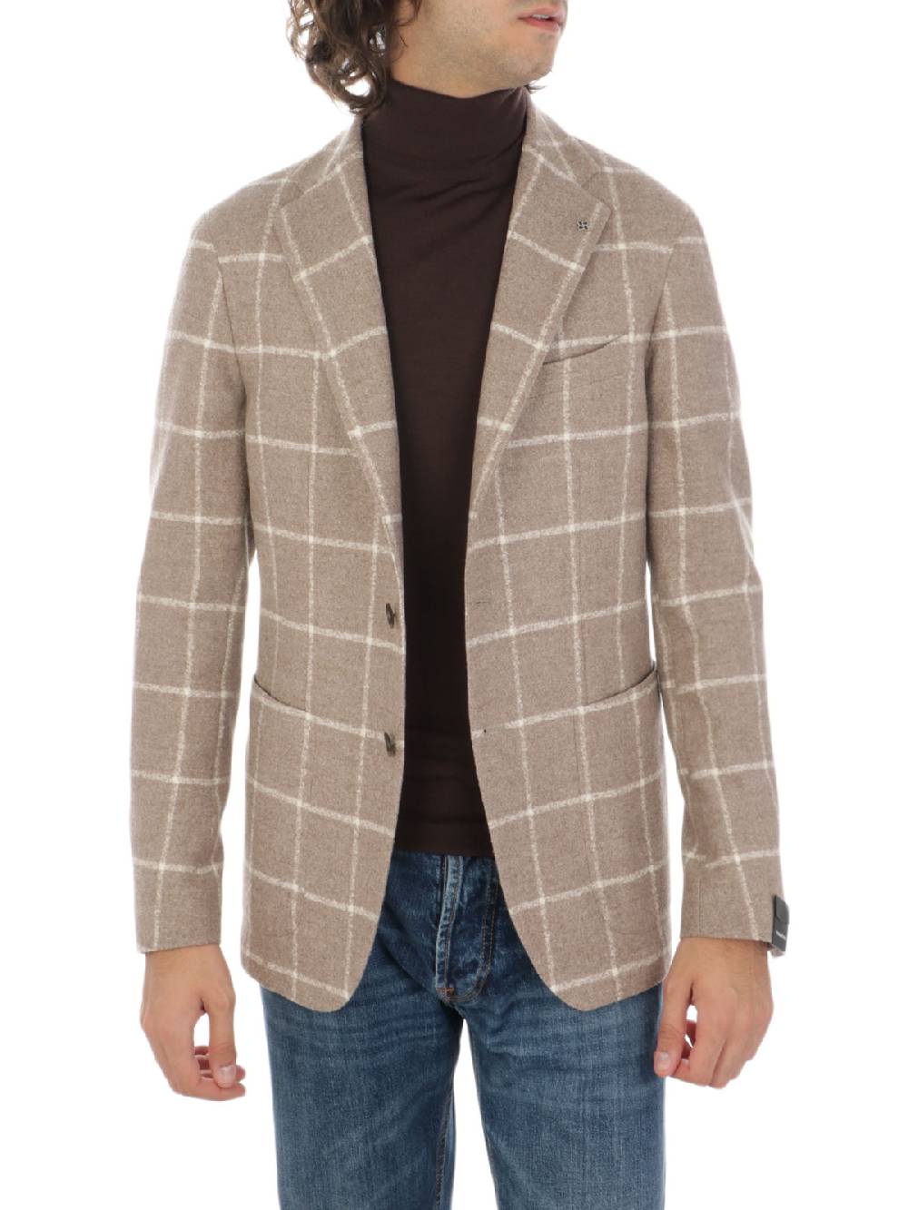 TAGLIATORE Giacca Uomo In Lana E Cashmere A Quadri