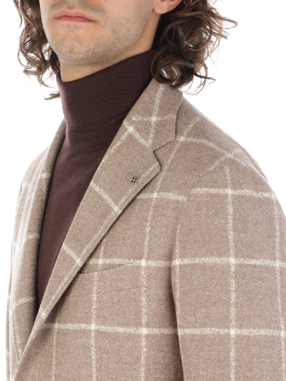 TAGLIATORE Giacca Uomo In Lana E Cashmere A Quadri