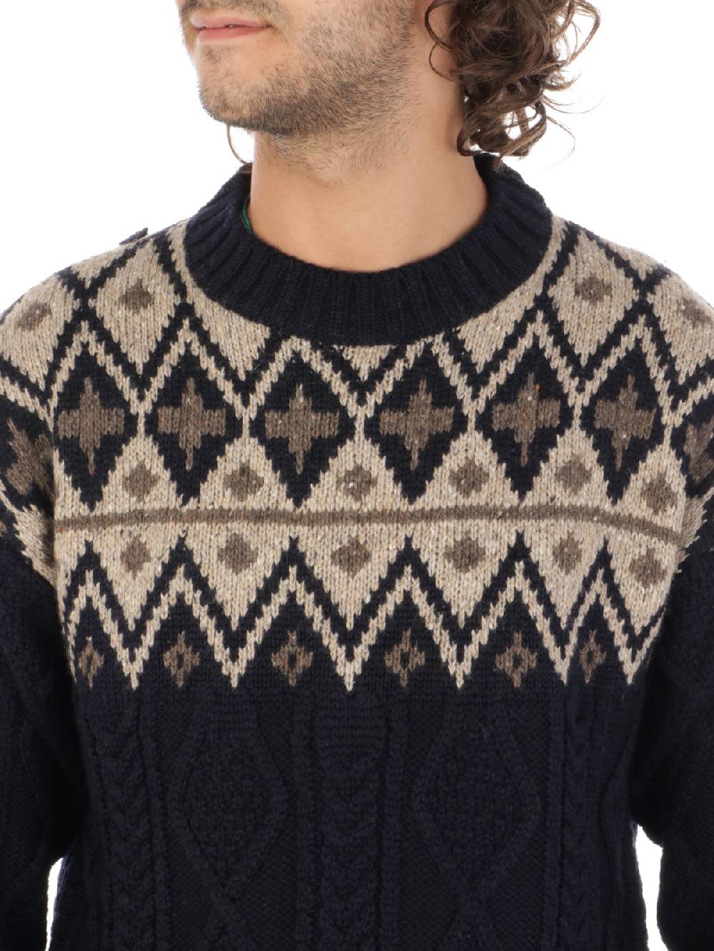 WOOLRICH Pullover Uomo Fair Isle In Lana