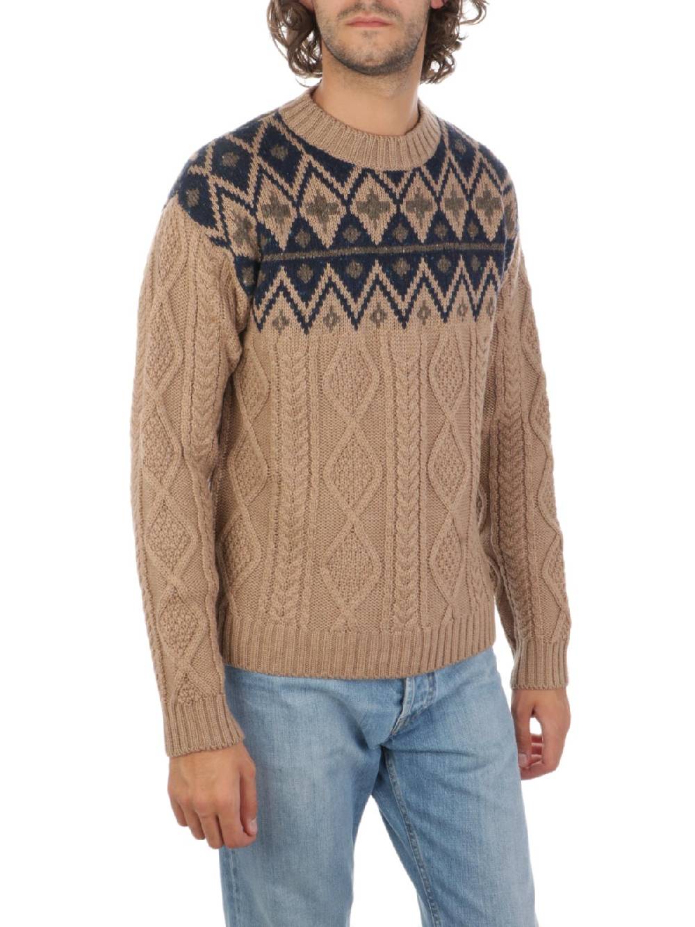 WOOLRICH Pullover Uomo Fair Isle in Lana