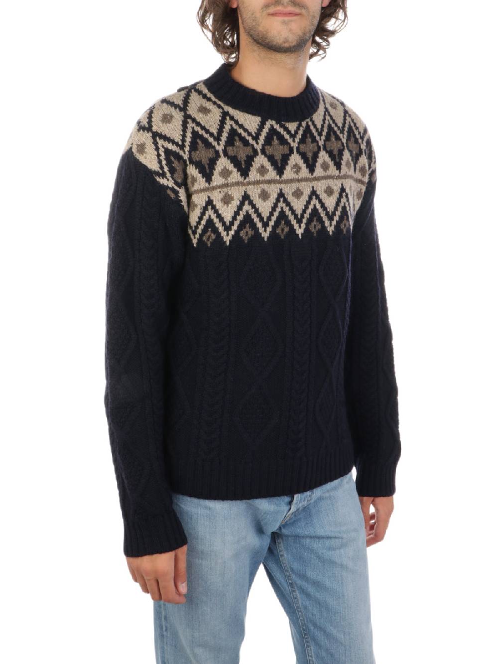 WOOLRICH Pullover Uomo Fair Isle in Lana