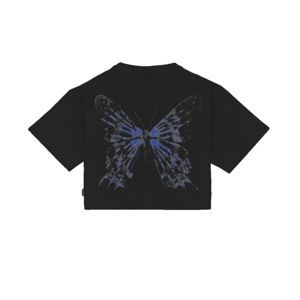 Propaganda Butterfly Bones Croptop Tee – Black