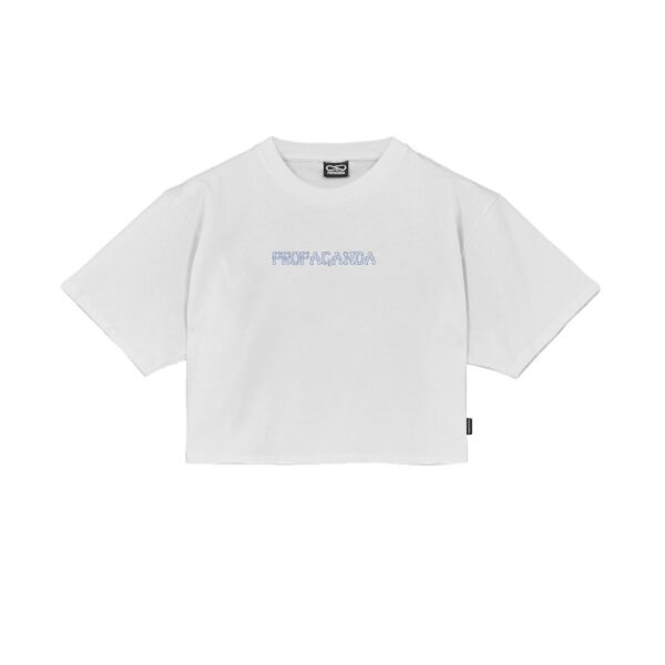 Propaganda Butterfly Bones Croptop Tee – White