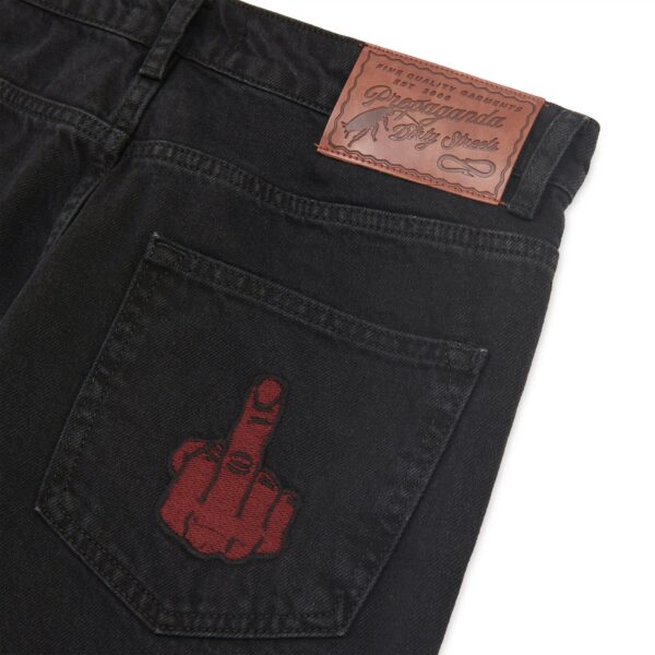 Propaganda Denim Baseball Pants – Black