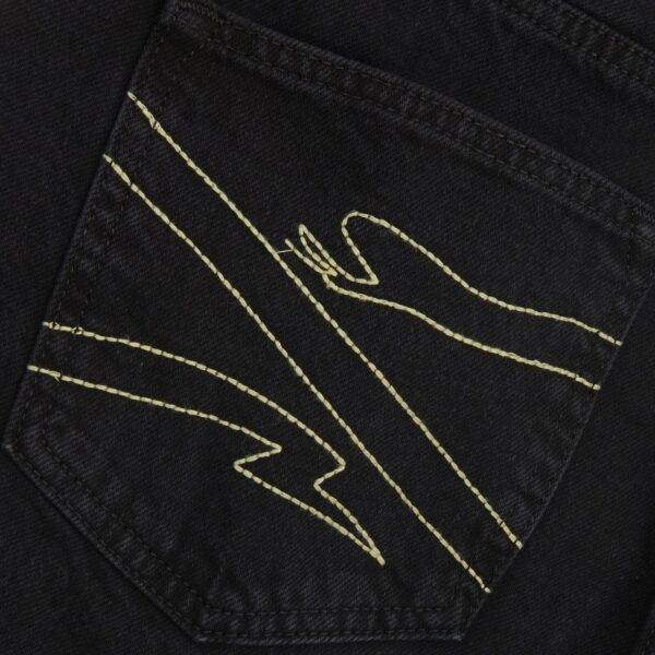 Propaganda Denim Baseball Shorts – Black