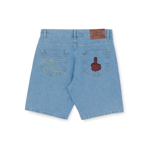 Propaganda Denim Baseball Shorts – Blue