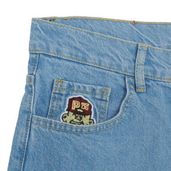 Propaganda Denim Baseball Shorts – Blue