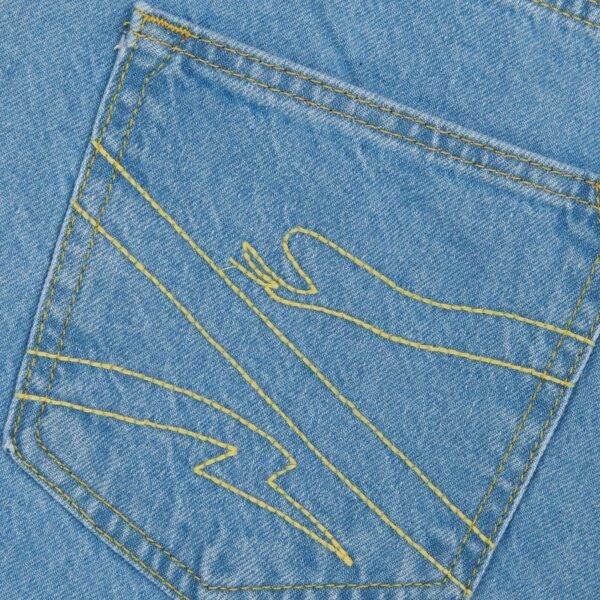 Propaganda Denim Baseball Shorts – Blue