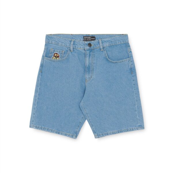 Propaganda Denim Baseball Shorts – Blue