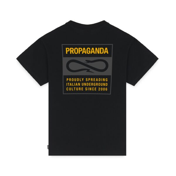 Propaganda Label Bicolor T-Shirt – Black