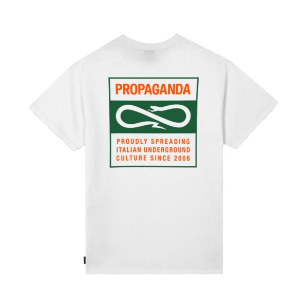 Propaganda Label Bicolor T-Shirt – White