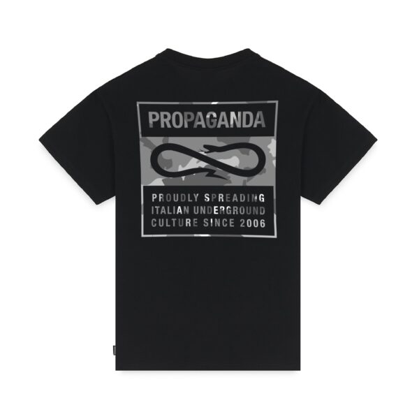 Propaganda Label Camo T-Shirt – Black