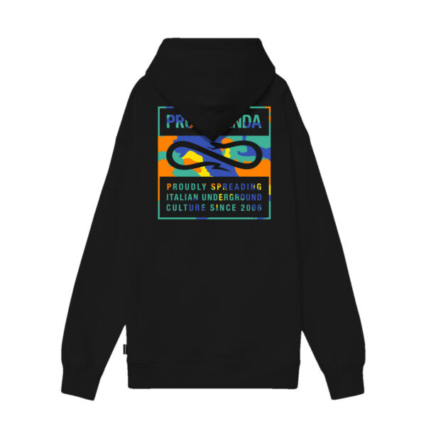 Propaganda Label Classic – Camo Zip Hoodie – Black