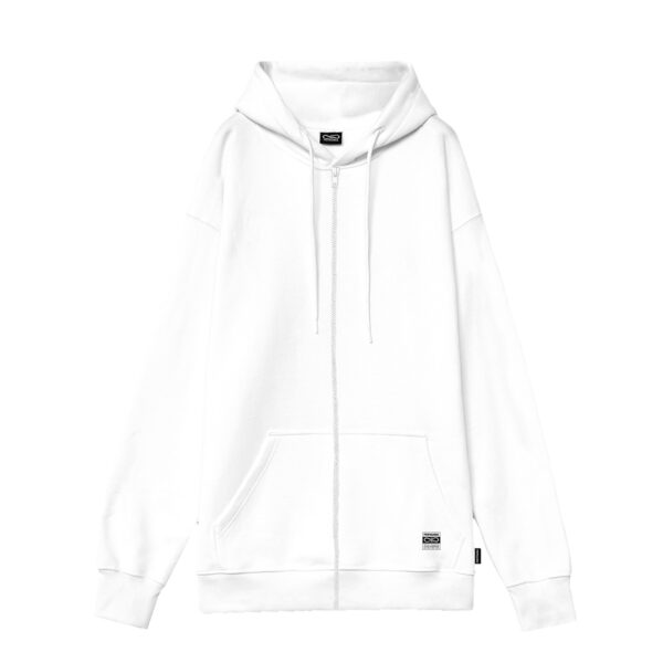 Propaganda Label Classic – Camo Zip Hoodie – White