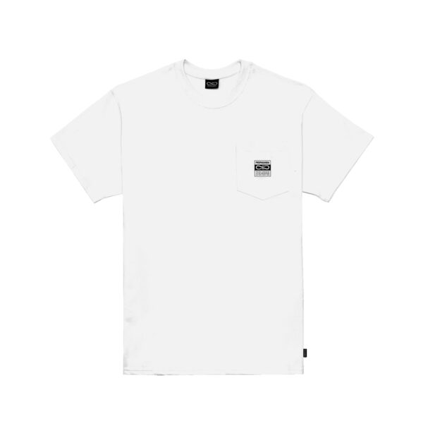 Propaganda Label Pocket Tee – White