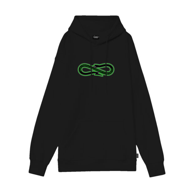 Propaganda Logo Baseball Hoodie – Black