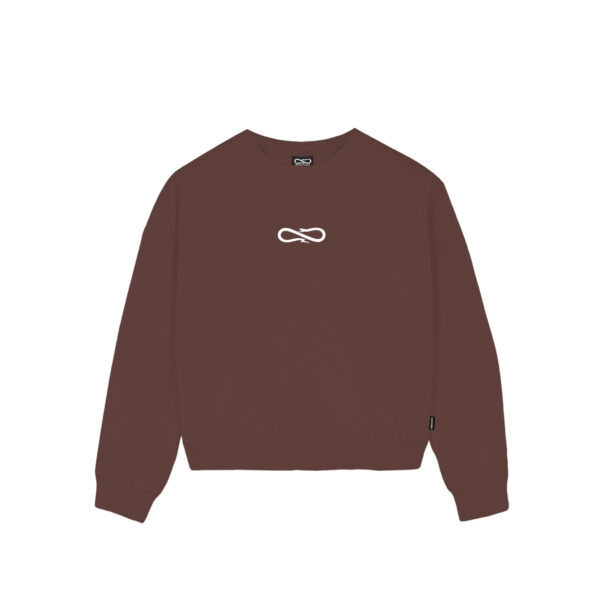 Propaganda Logo Embrodery Woman Crewneck – Mink