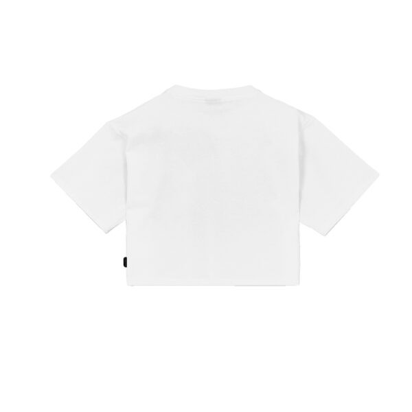 Propaganda Logo Embrodery Woman Crop Top Tee – White
