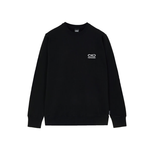 Propaganda Logo Embroidery Crewneck – Black
