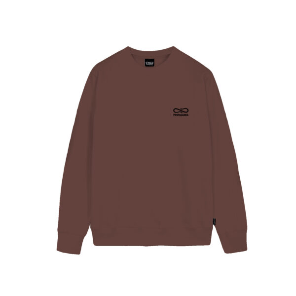 Propaganda Logo Embroidery Crewneck – Mink