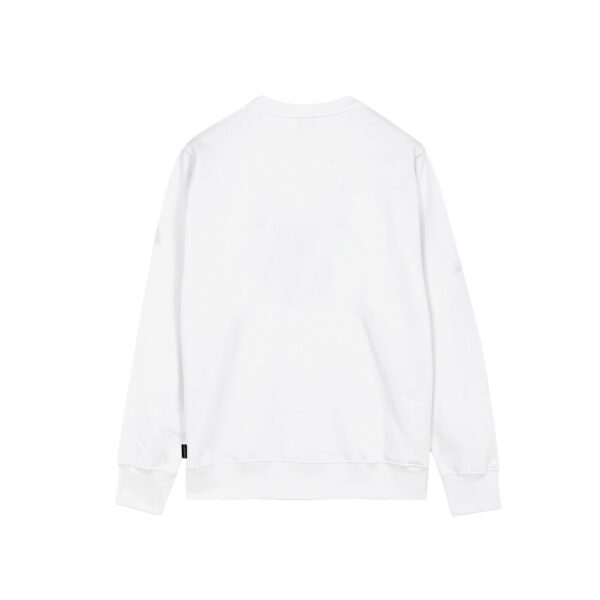 Propaganda Logo Embroidery Crewneck – White