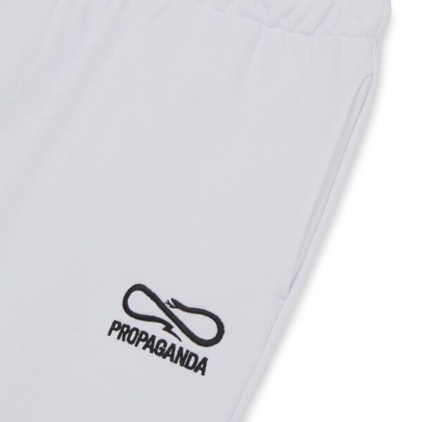 Propaganda Logo Embroidery Sweatpant – White