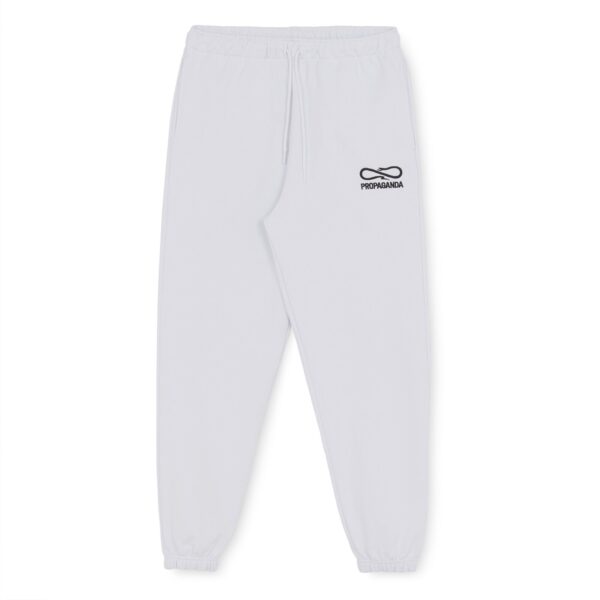 Propaganda Logo Embroidery Sweatpant – White