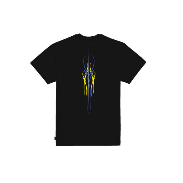 Propaganda Logo Pin Stripe Tee – Black