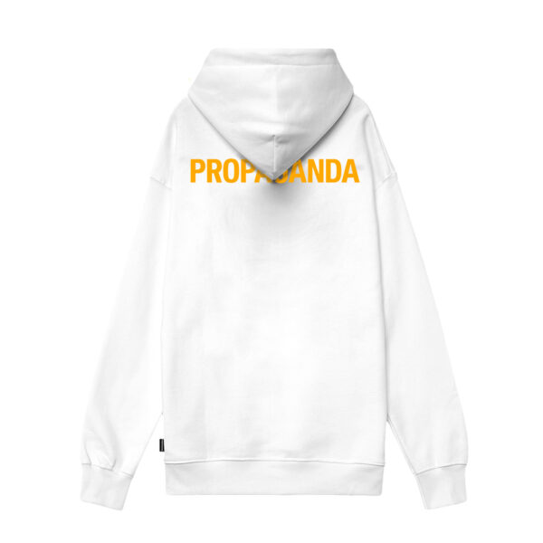 Propaganda Logo Steel Hoodie – White