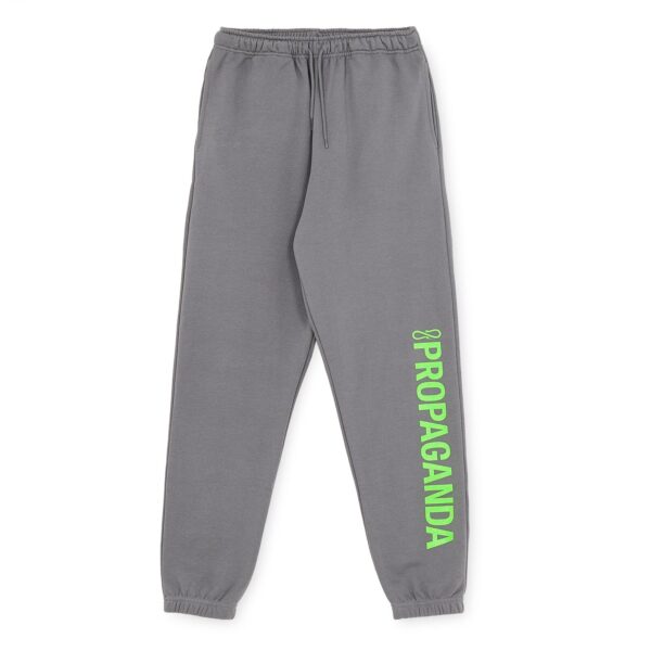 Propaganda Logo Vertical Sweatpants – Grey