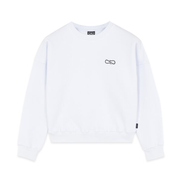 Propaganda Logo Woman Crewneck – White