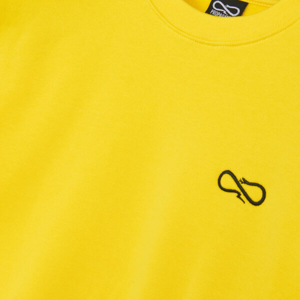 Propaganda Logo Woman Crewneck – Yellow