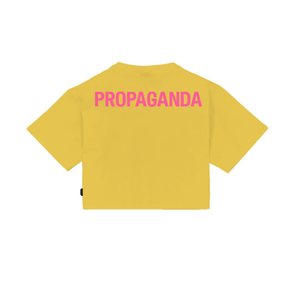 Propaganda Logo Woman Crop Top Tee – Aurora